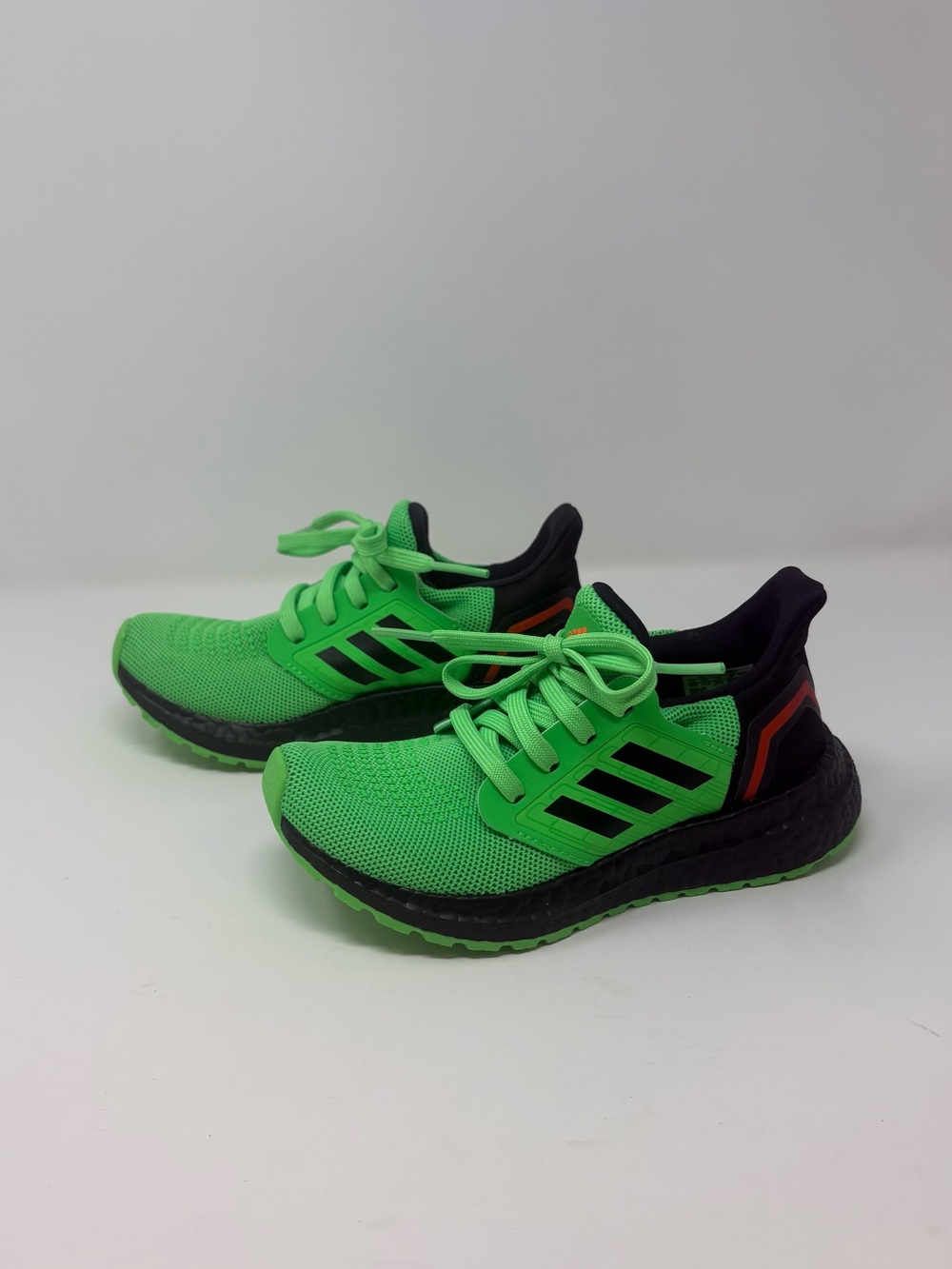 Adidas Ultra Boost 20 C Running Sneakers Green Black  Kids US 12
